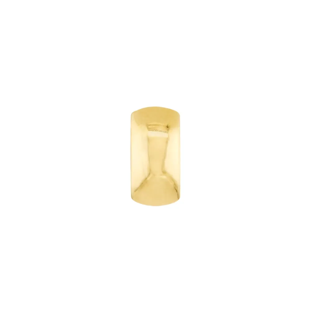 14k Yellow Gold Curve Earrings