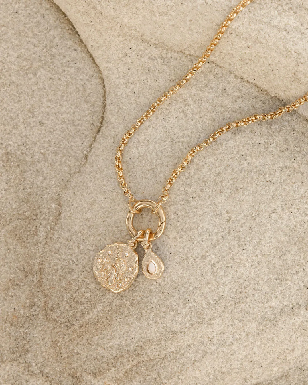 18k Gold Vermeil With Love Birthstone Annex Link Pendant - June