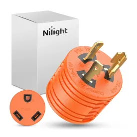 3 Prong 30Amp Male Twist Lock to 30Amp Female RV Power Adapter
