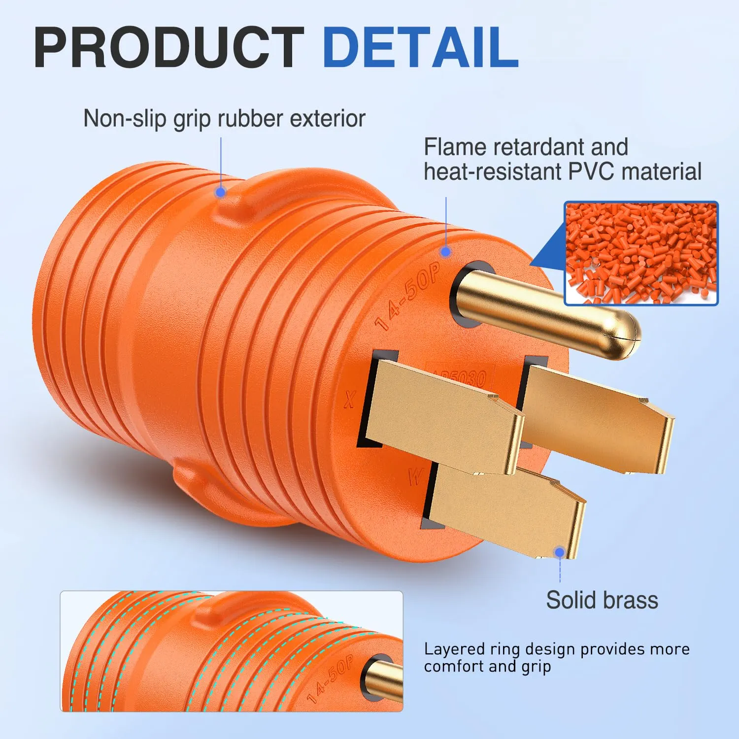 50Amp Male to 30Amp Female RV Power Adapter Plug