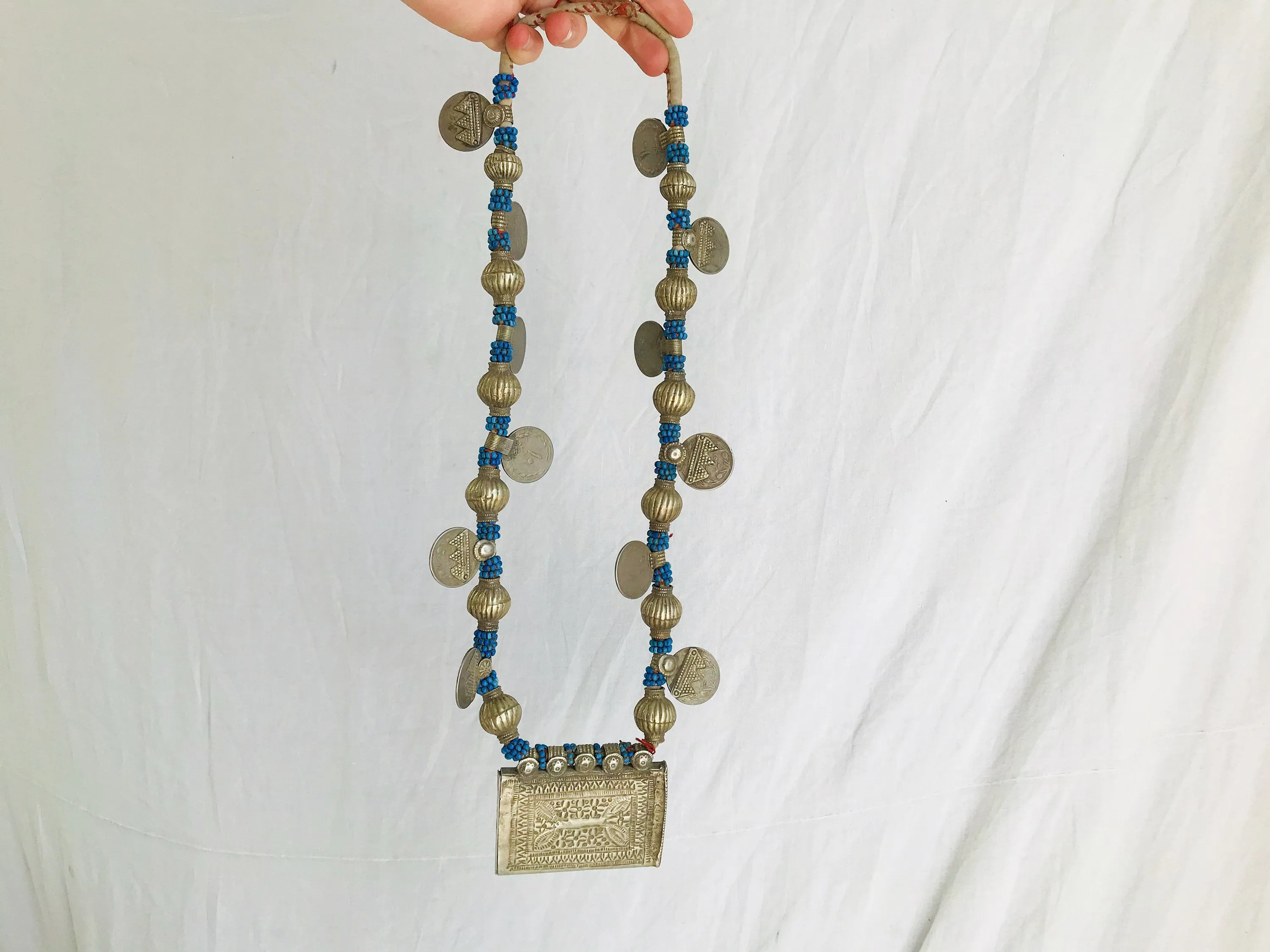 Balochi Coin Tribal Necklaces. Multi-Strand.
