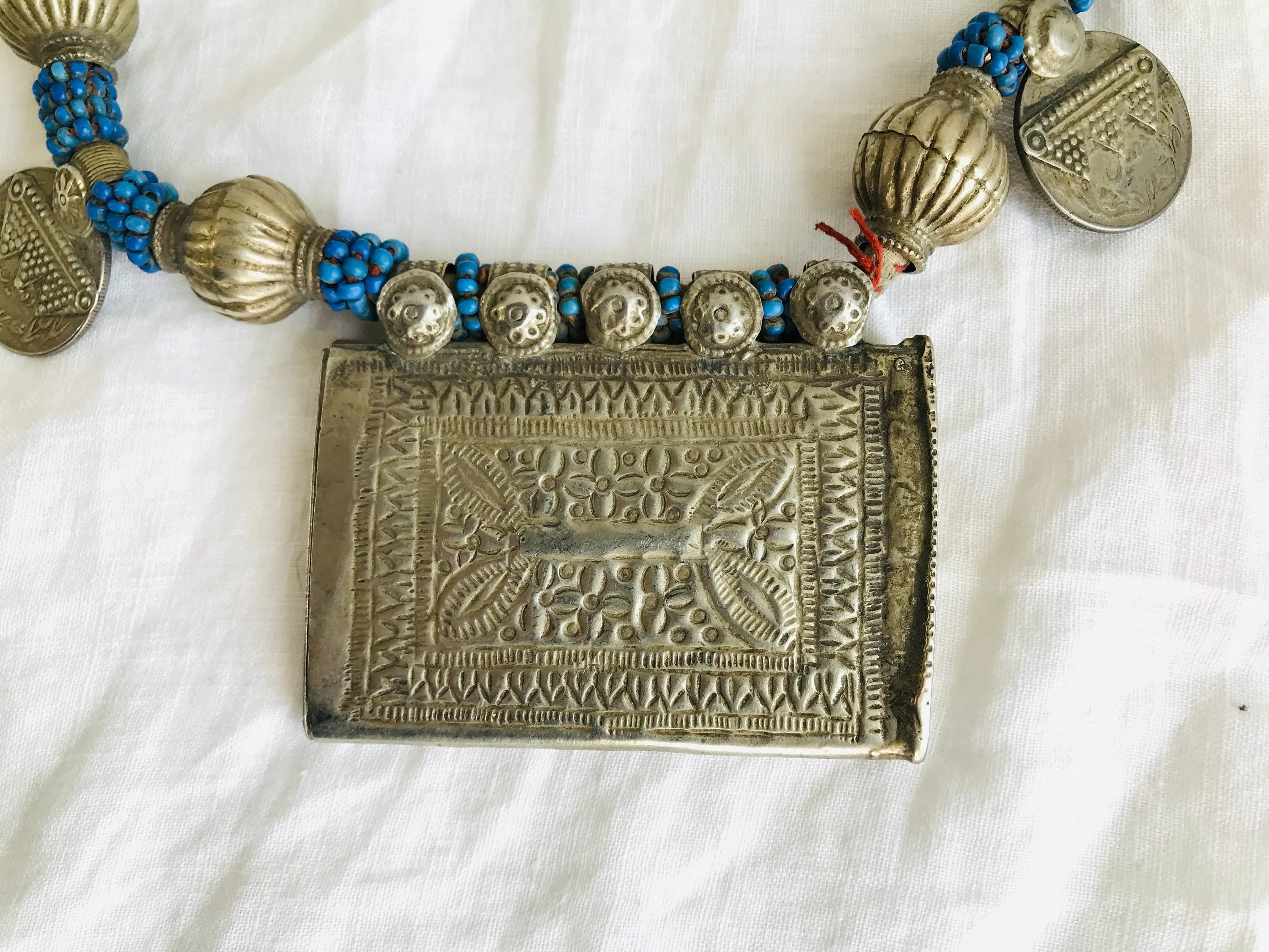 Balochi Coin Tribal Necklaces. Multi-Strand.