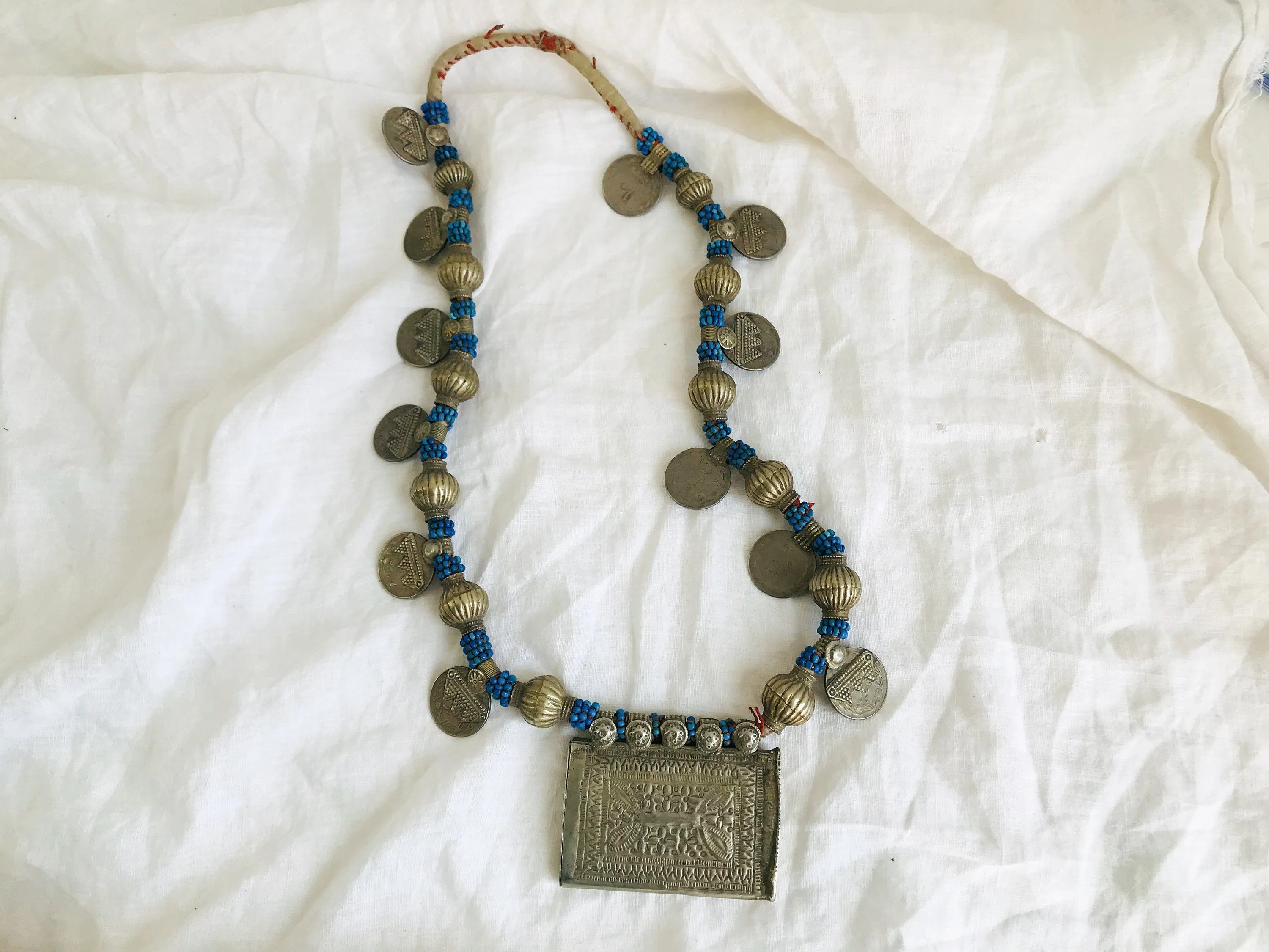 Balochi Coin Tribal Necklaces. Multi-Strand.