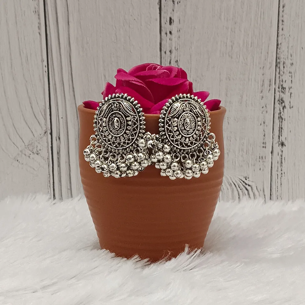 Bhavi Jewels Oxidised Plated Dangler Earrings