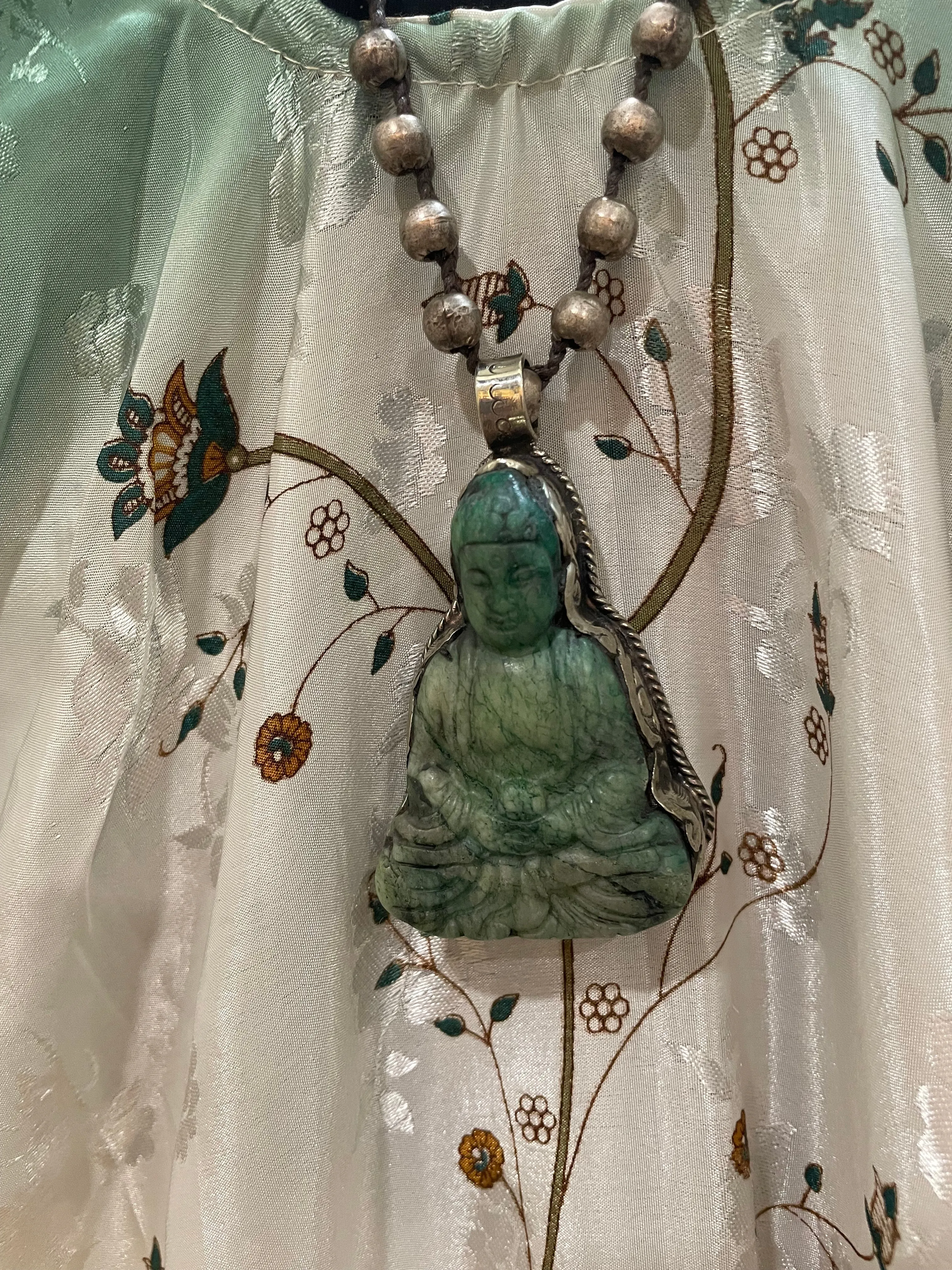 Buddha Carved in Stone Necklace