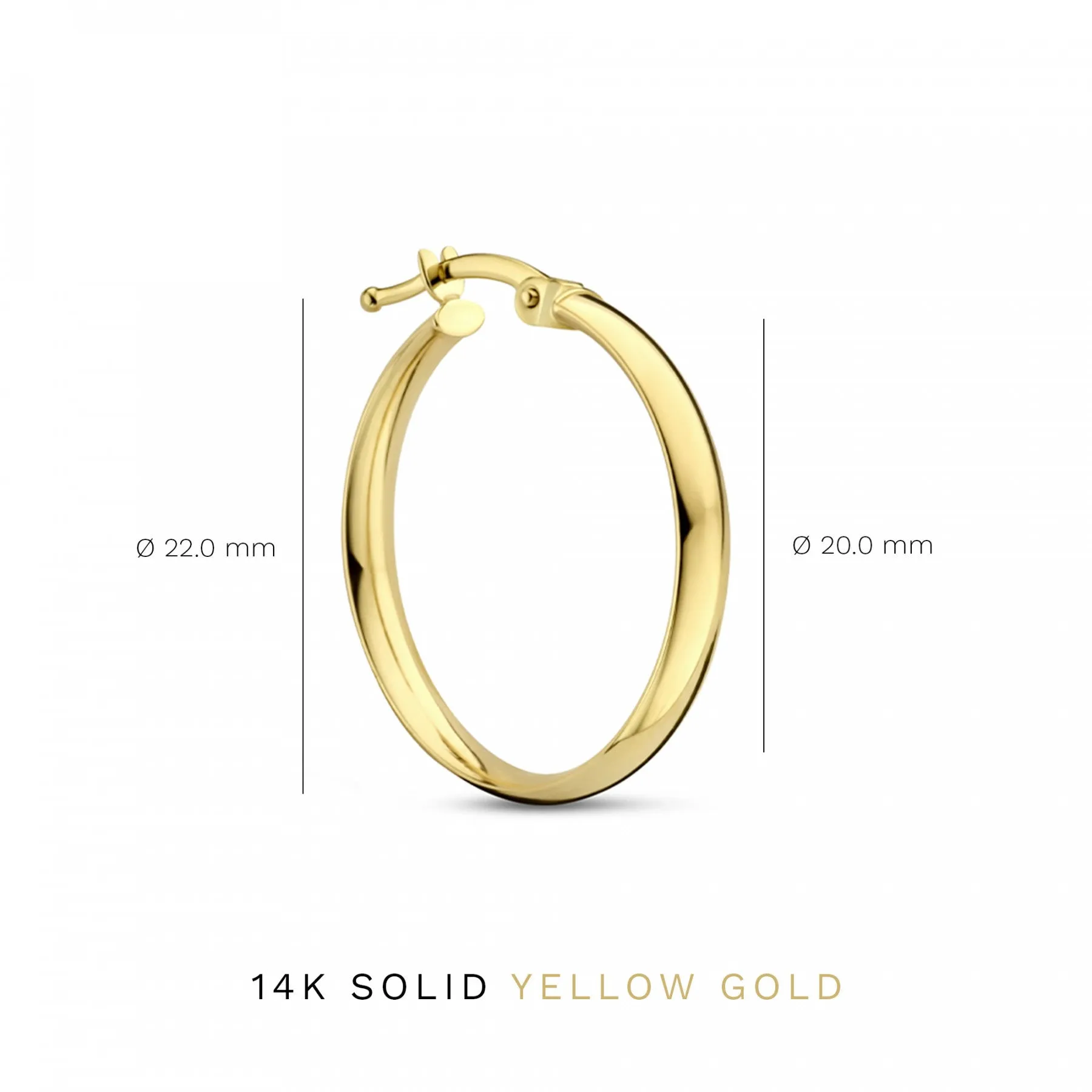 Cadeau d'Isabel 14 karat gold earring set