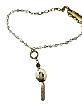 Crystal Ball Drop Necklace