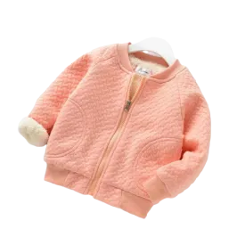Fluffy Bomber Jacket | Peach