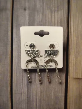 Hammered Dangle Earrings