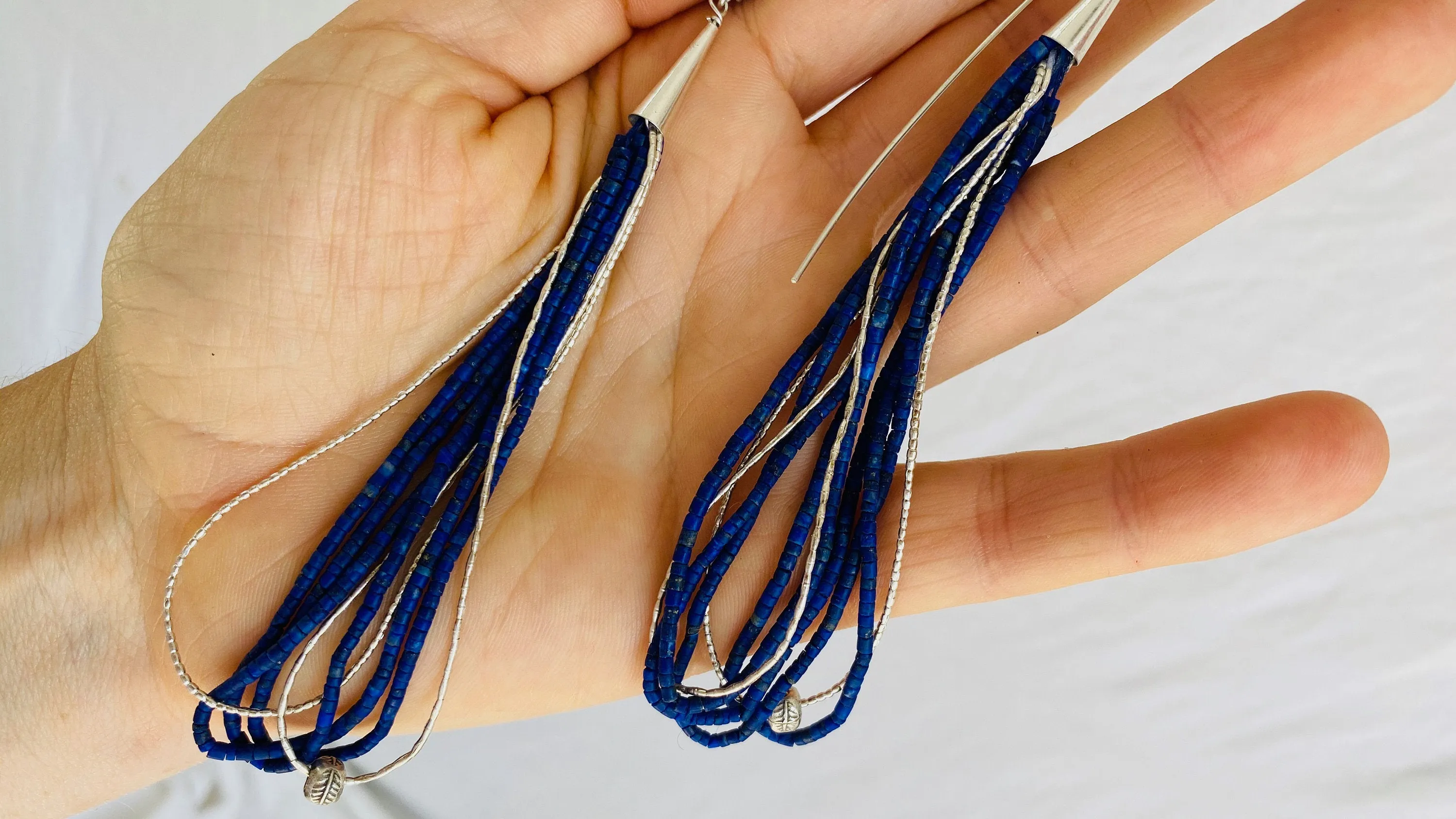 Lapis and Sterling Earrings