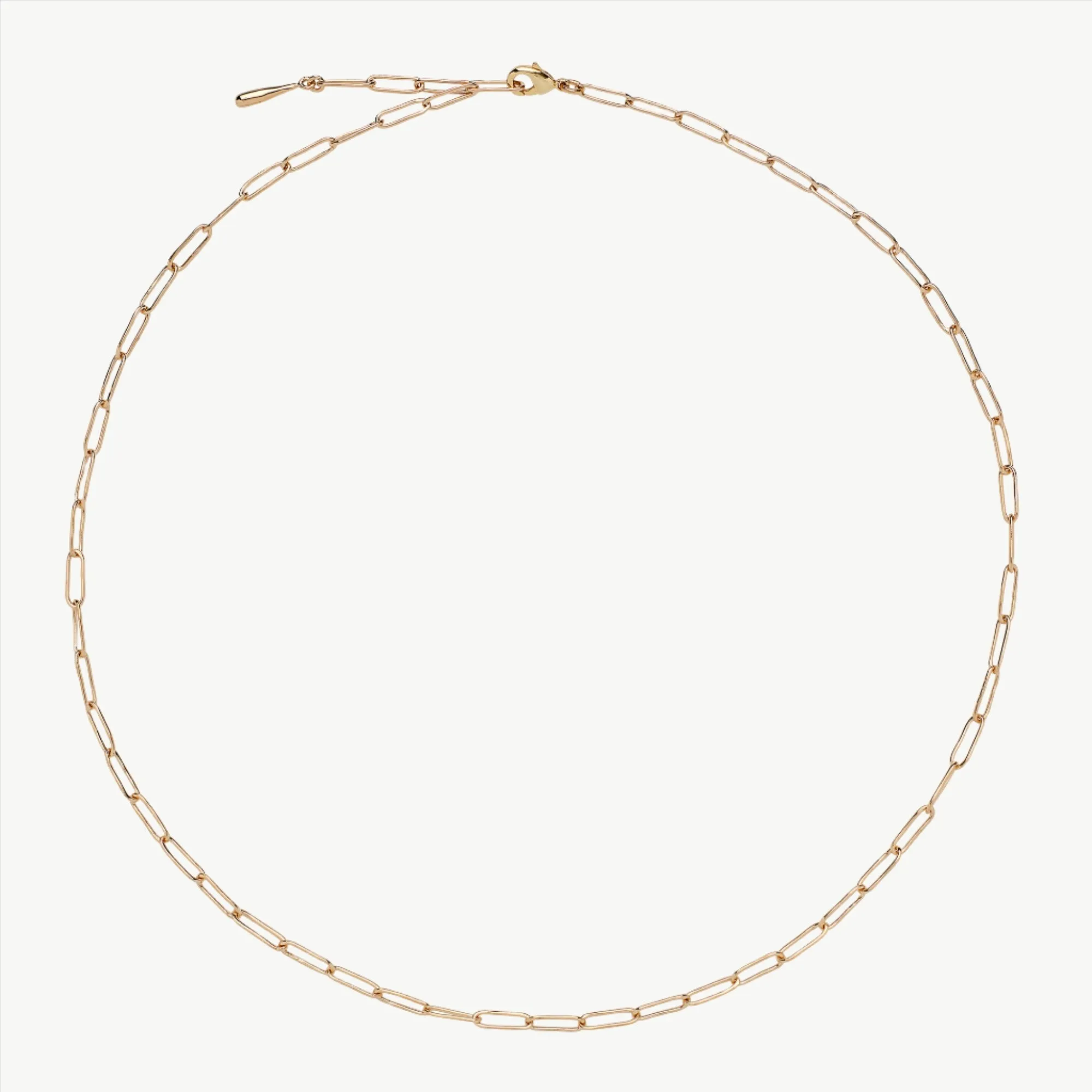 Elegant Mini Ellipse Linked Necklace - Sterling Silver Jewelry for Women