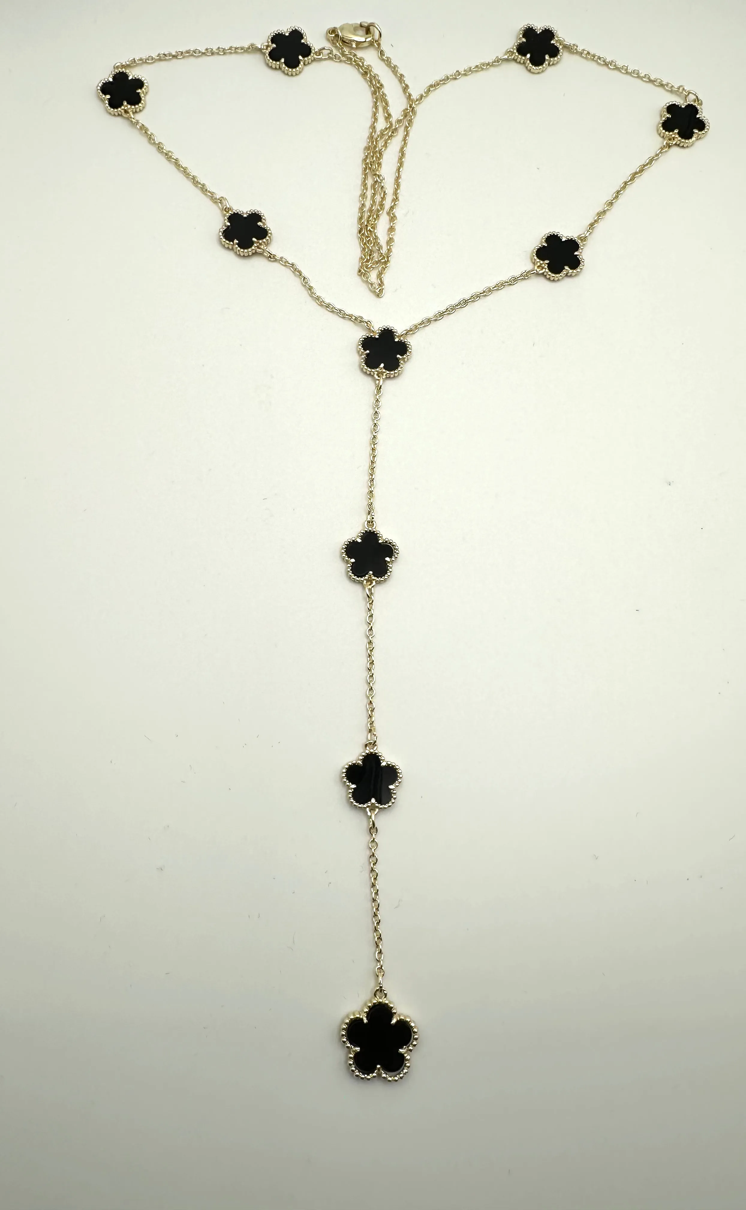 Mini Flower Y Necklace