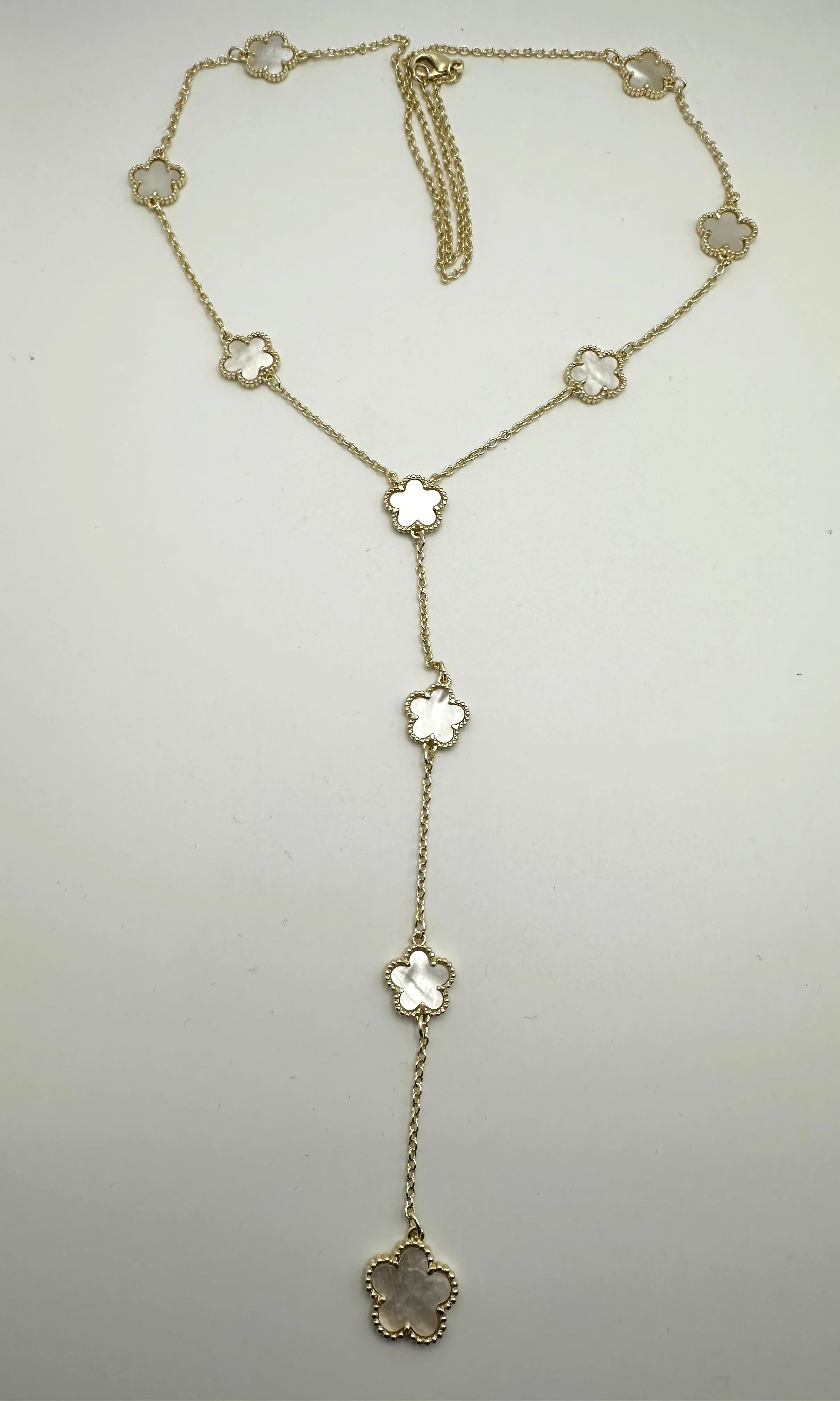 Mini Flower Y Necklace