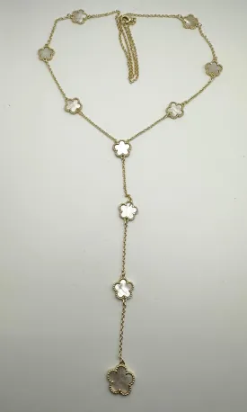 Mini Flower Y Necklace