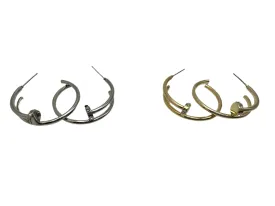 Nail Hoop Earring