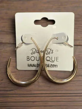 Oval Hoop Earrings