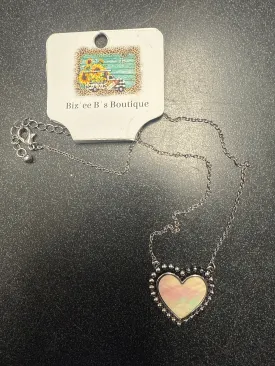 Pearl Heart Pendant Necklace