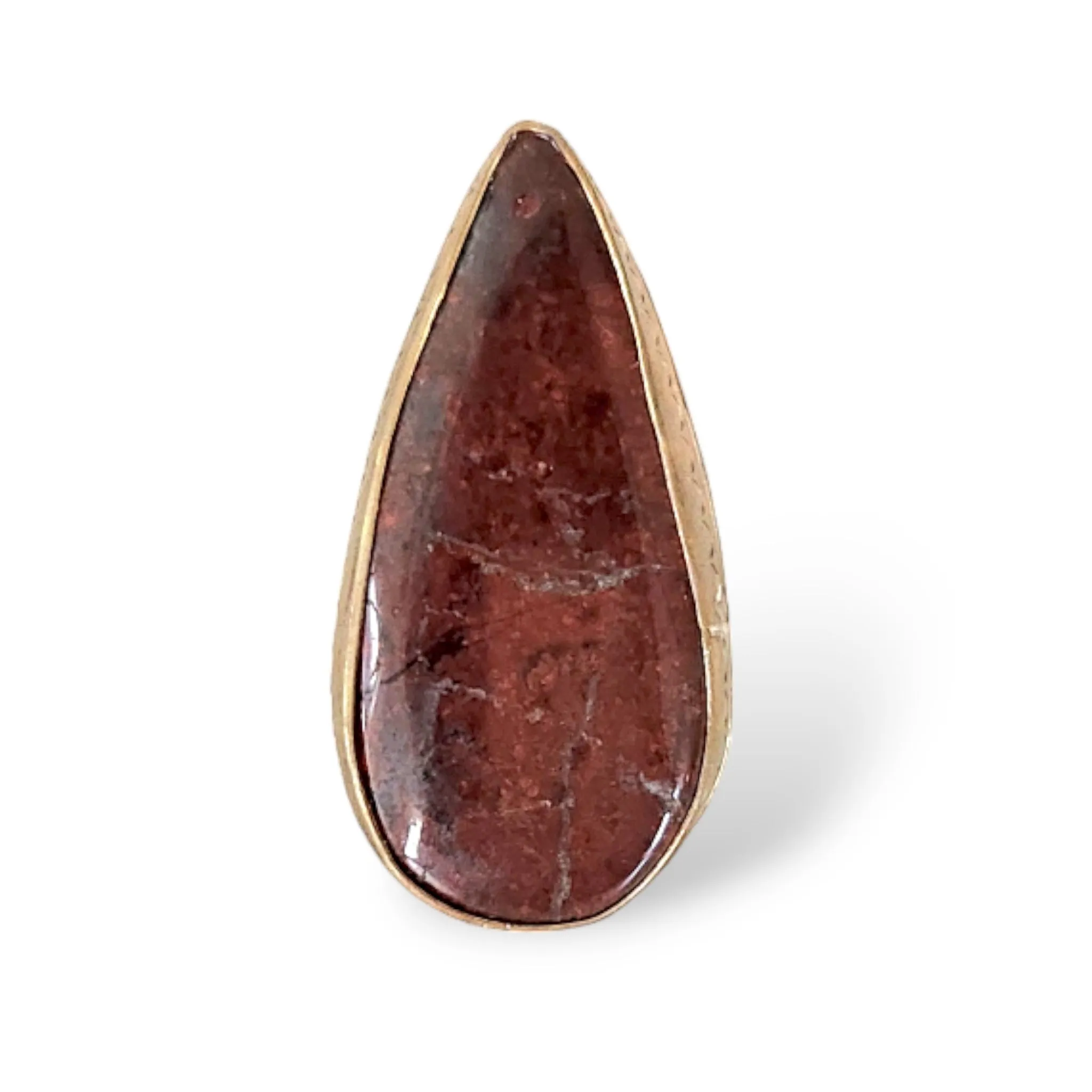 Red Jasper Upcycled Statement Ring