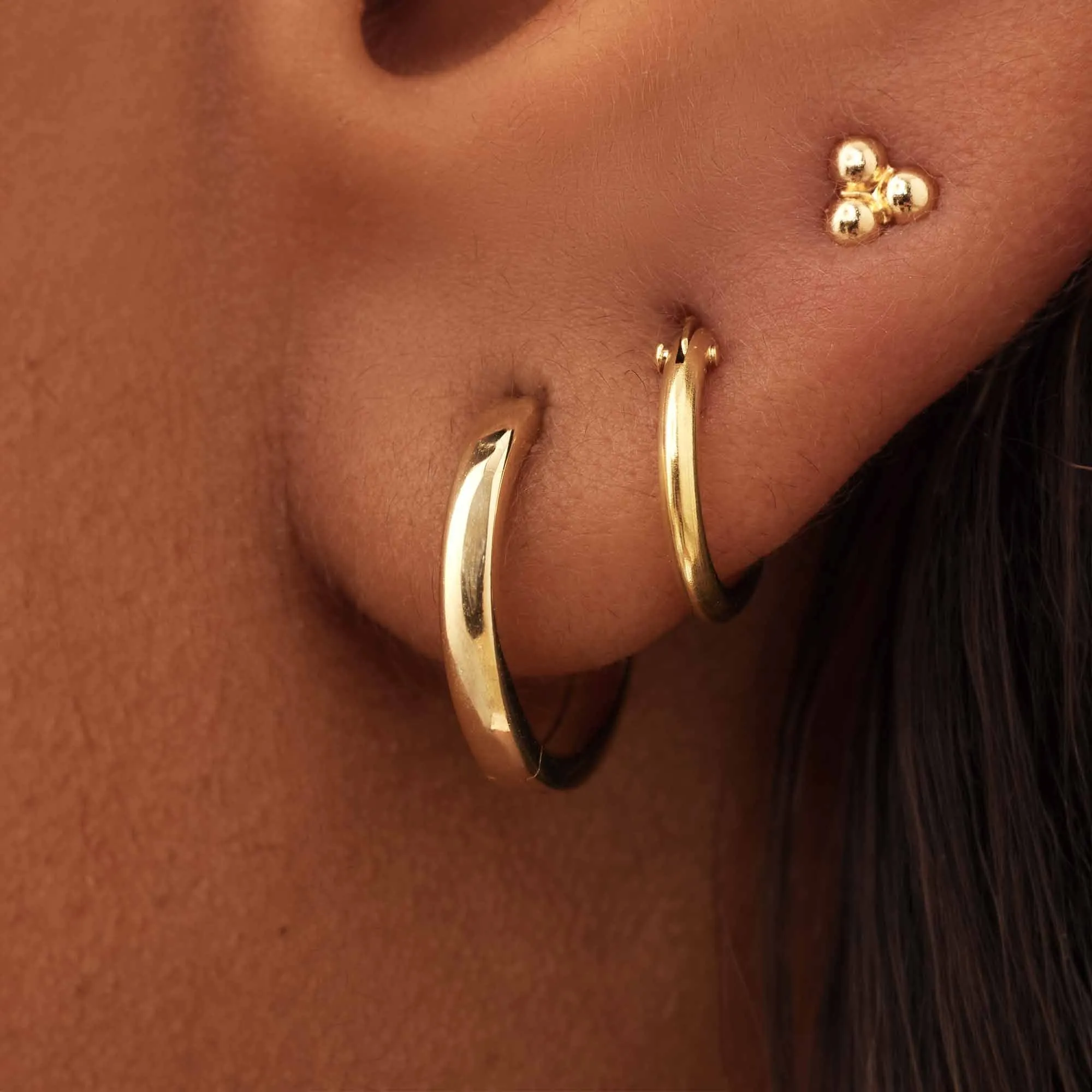 Statement Rivoli Morgane 14K Gold Hoop Earrings
