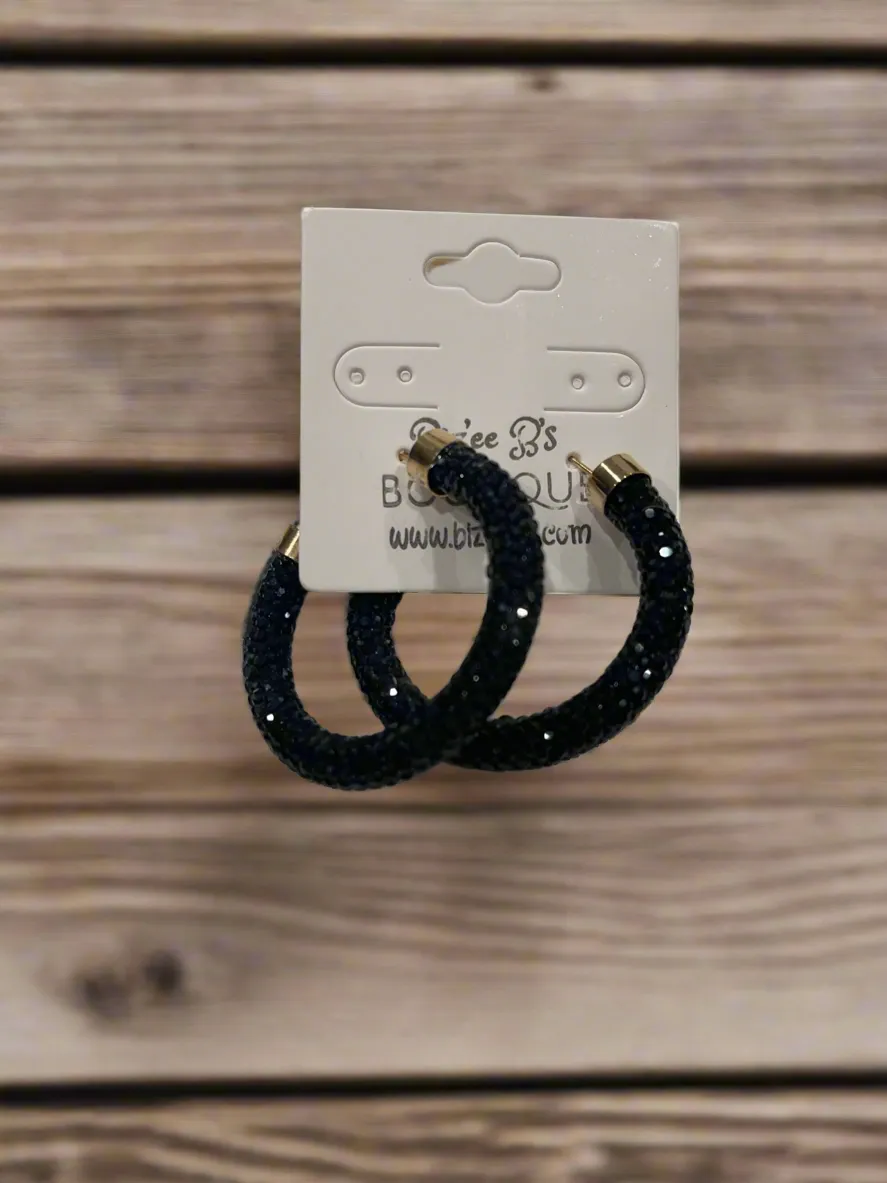 Sequins Hoop Earrings