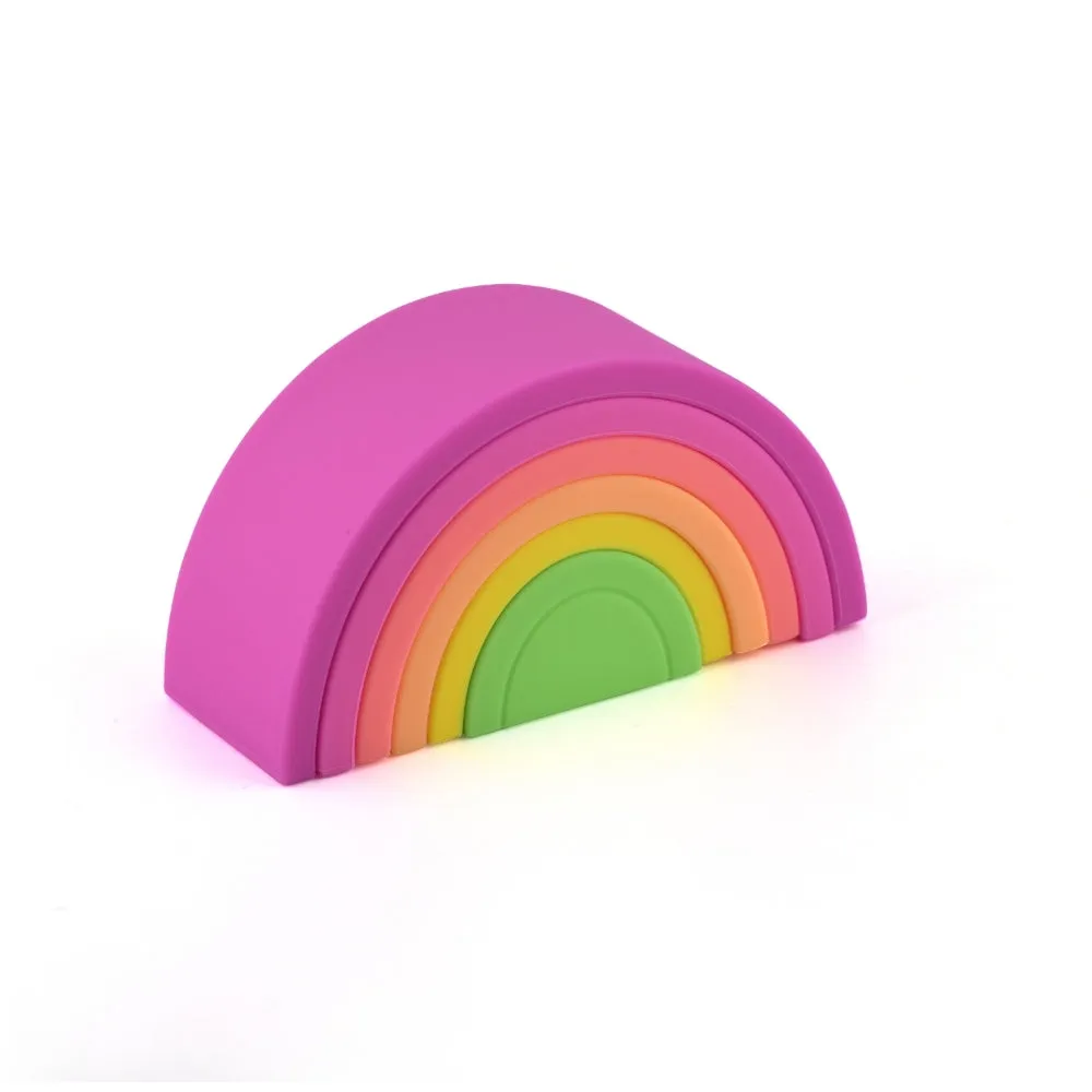 Silicone Stackables- Neon