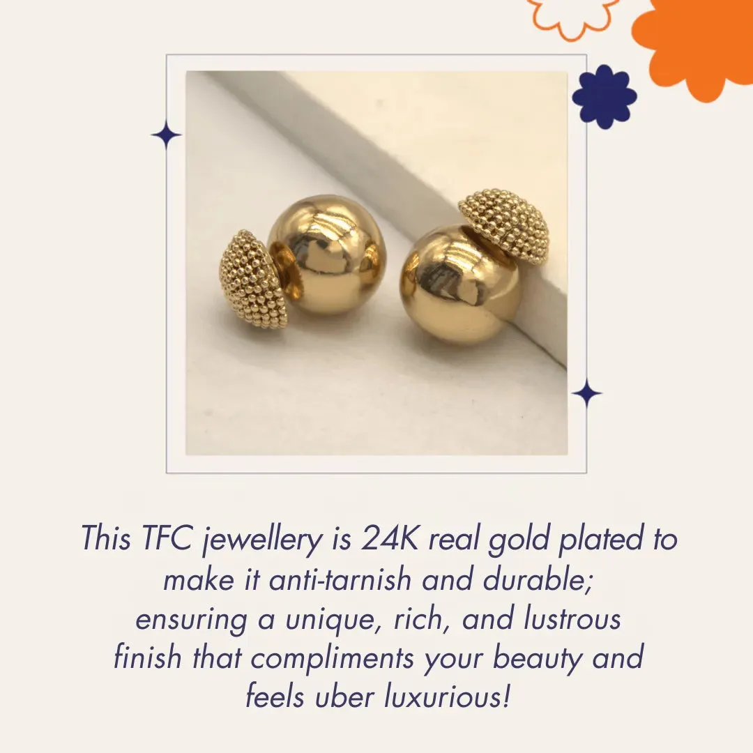 TFC 24K Surfer Gold Plated Pendant Necklace