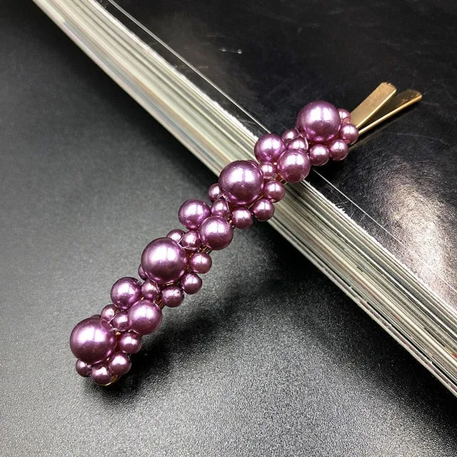 Trendy Pearl Hairpins Women Hair Clips