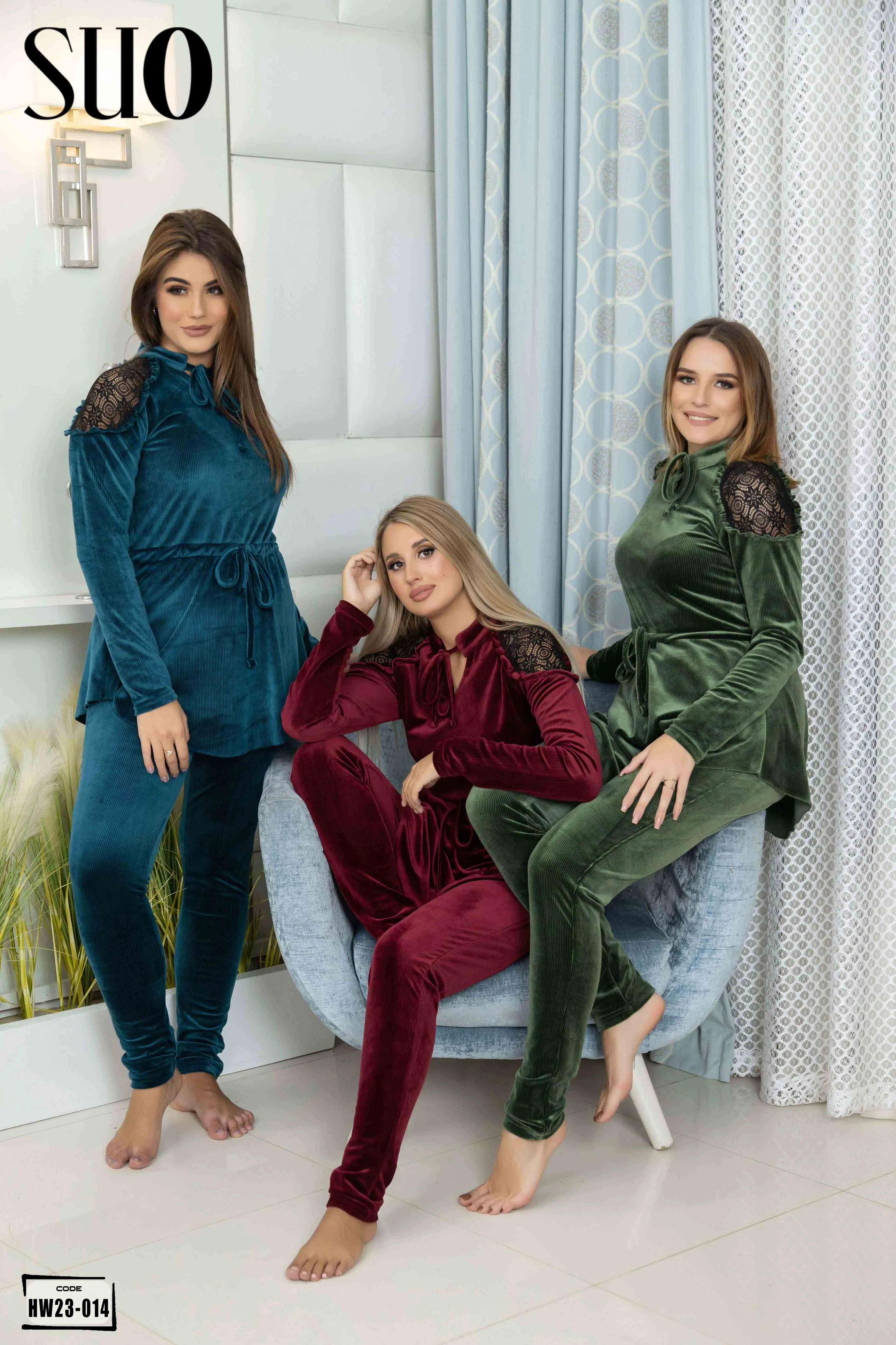 Velvet 2 Piece Pijama Set