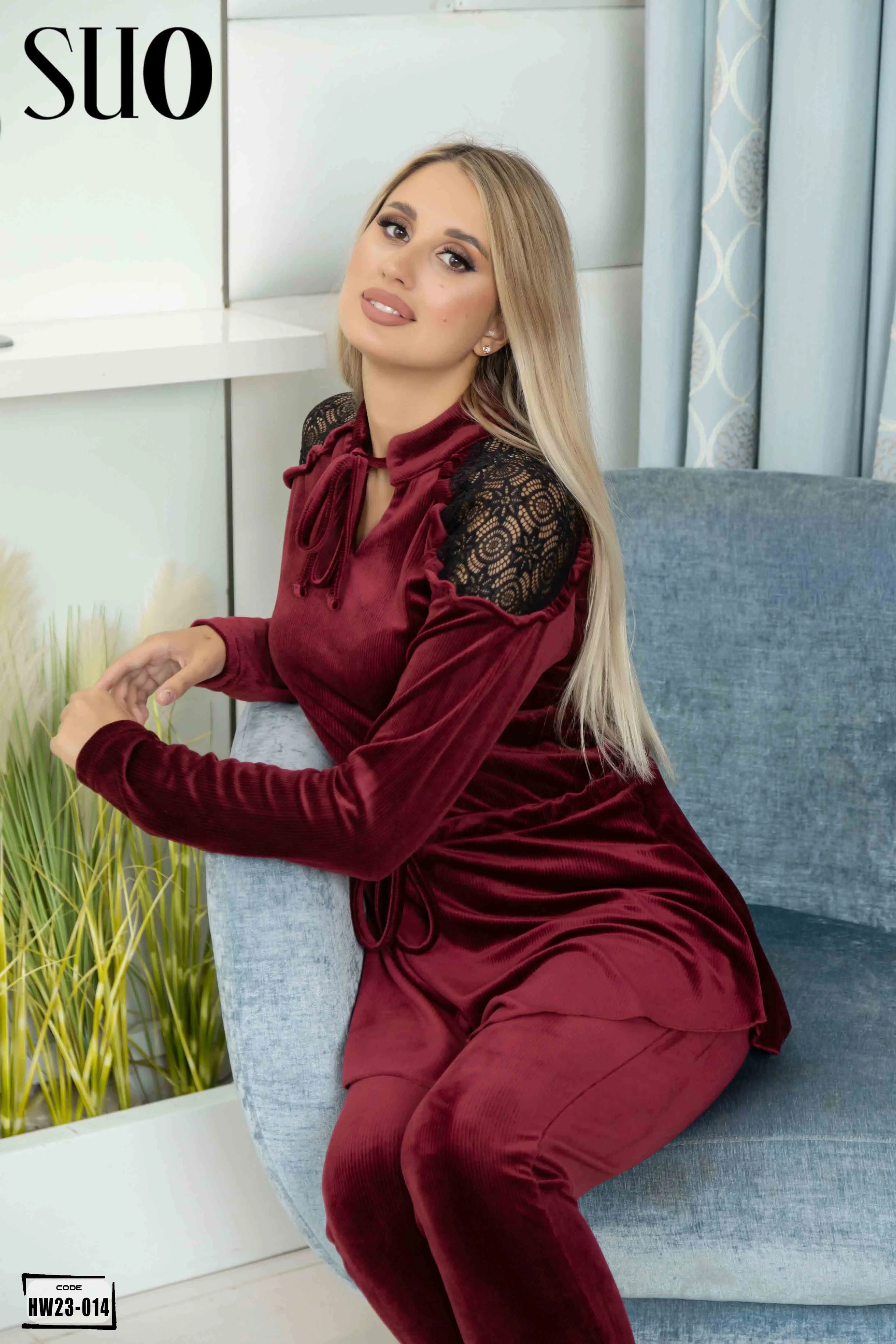 Velvet 2 Piece Pijama Set