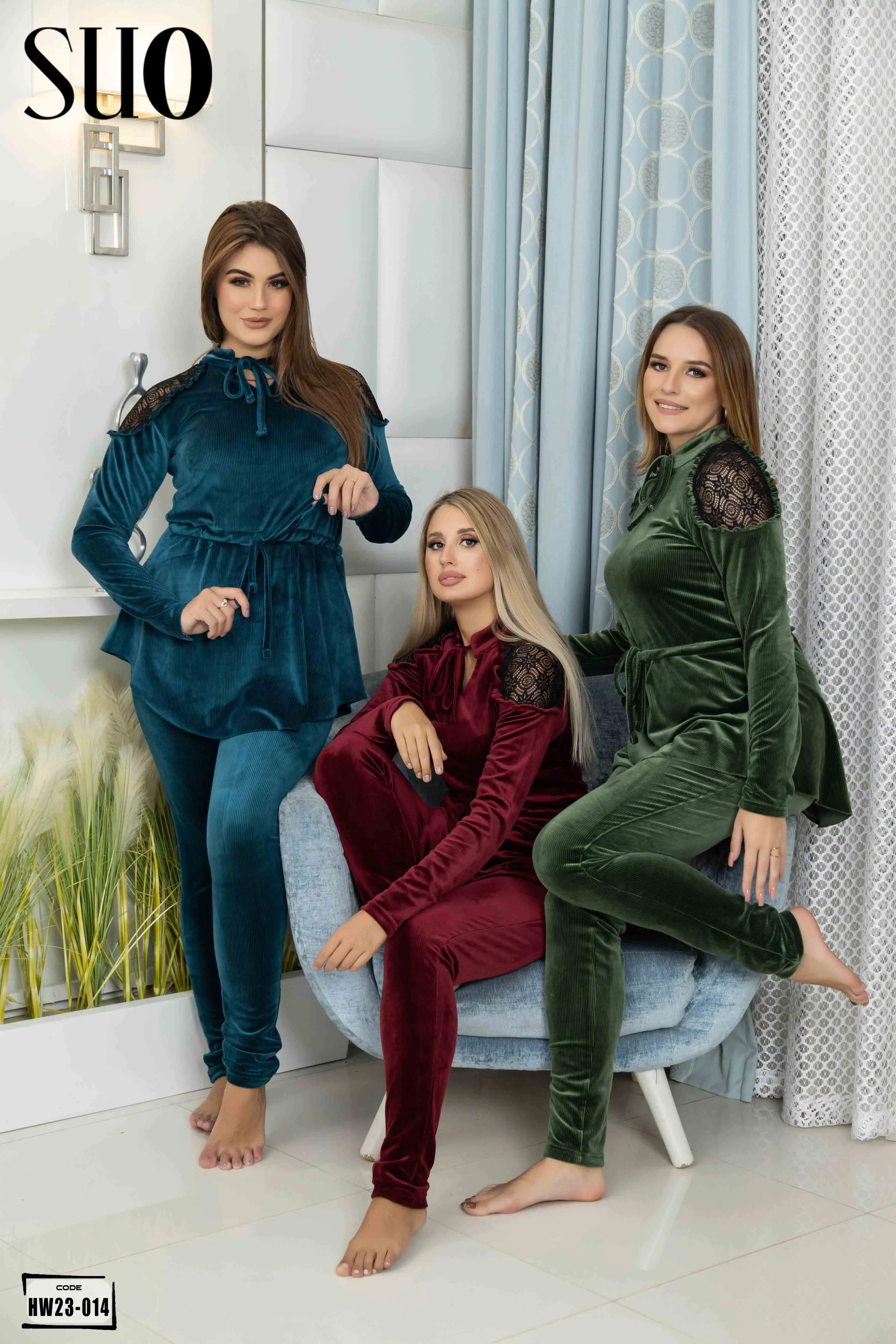 Velvet 2 Piece Pijama Set