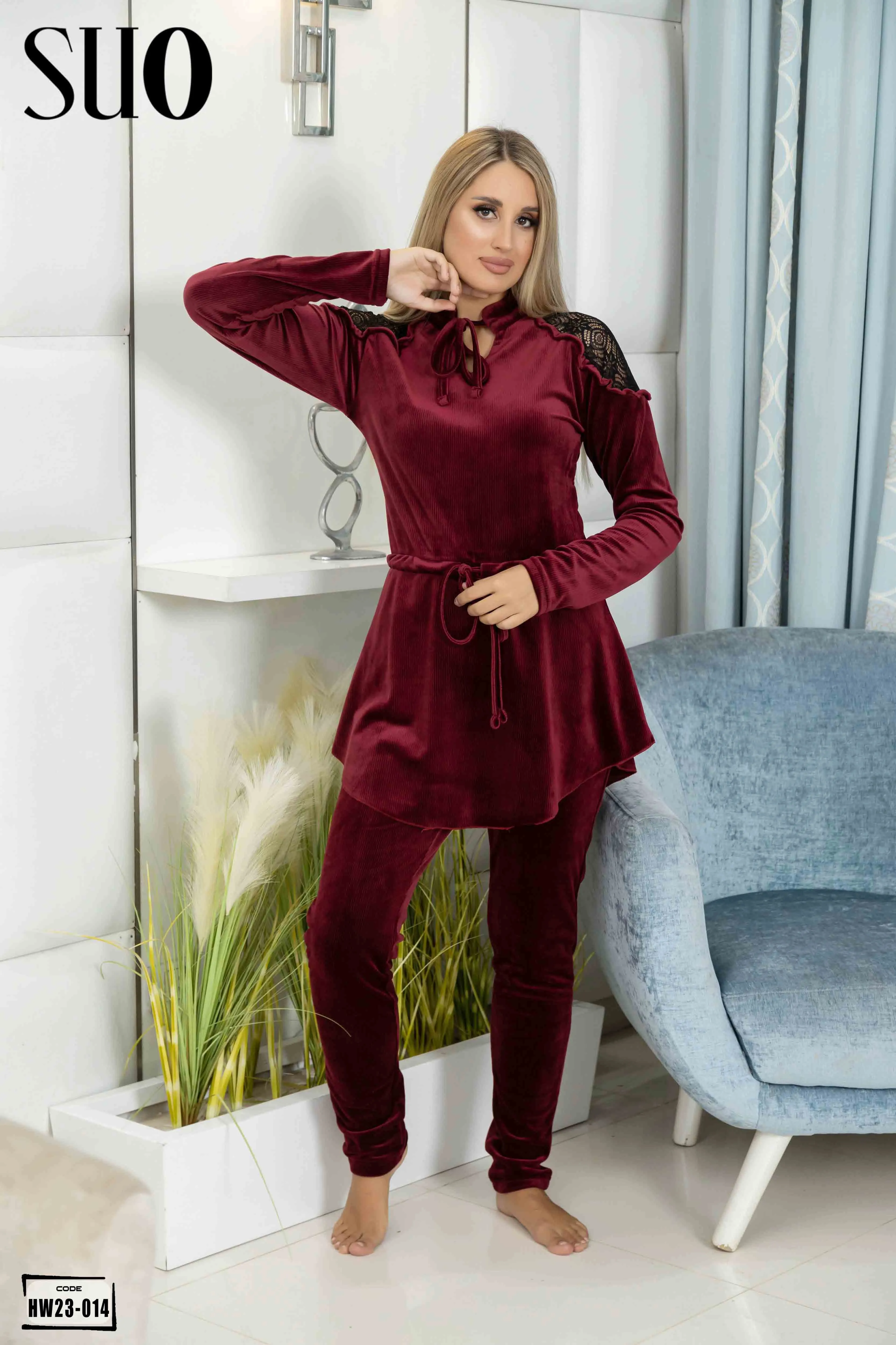 Velvet 2 Piece Pijama Set