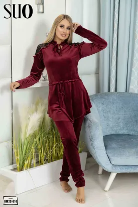 Velvet 2 Piece Pijama Set